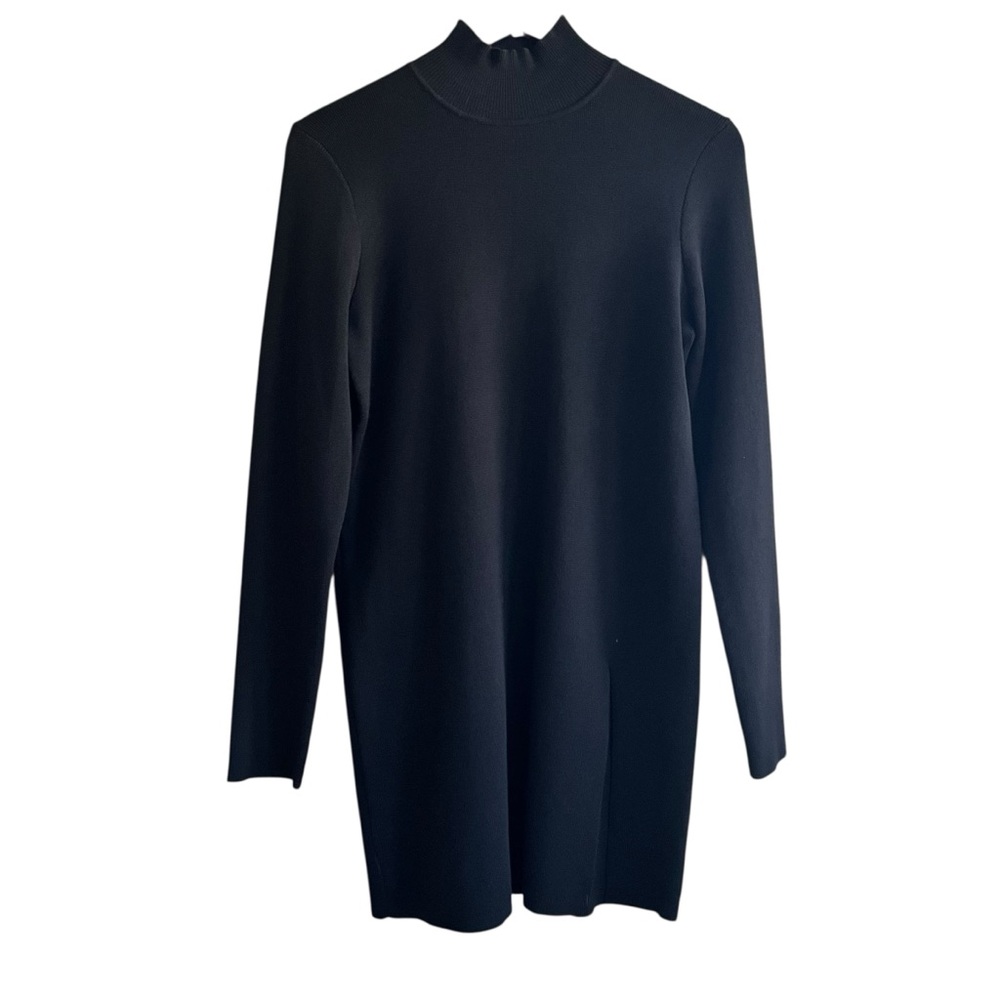 Cable & Gauge Black Long Sleeve Sweater Dress